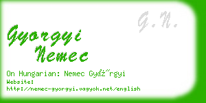 gyorgyi nemec business card